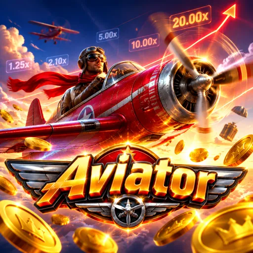 Rodada do Aviator com o multiplicador subindo na tela do celular